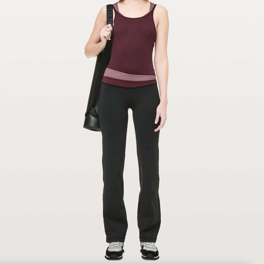 lululemon athletica Black Boot Cut Flare Astro Pants